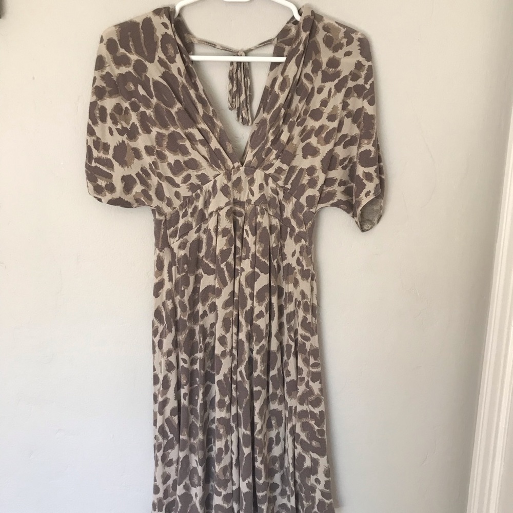 Cheetah print flowy dress
